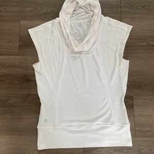 White dri fit material athleta shirt, size small